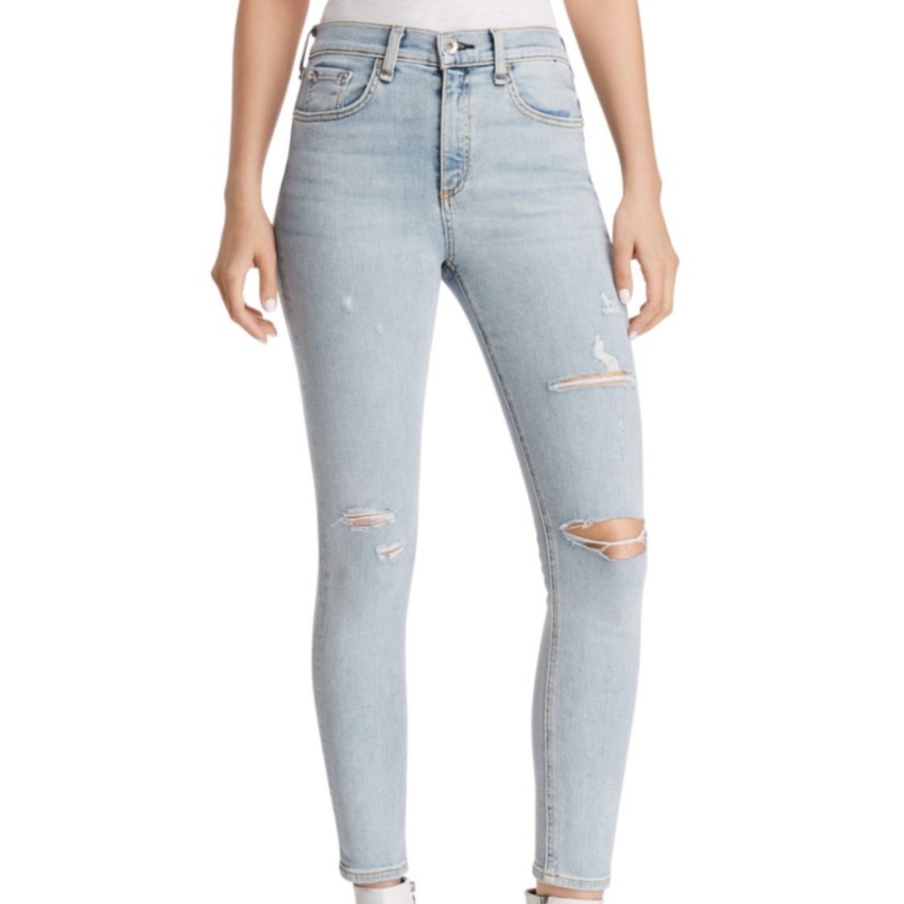 NWT $225 rag & bone high rise ankle skinny size 27